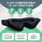 3D Sleep Eye Mask for Total Blackout and Comfort
