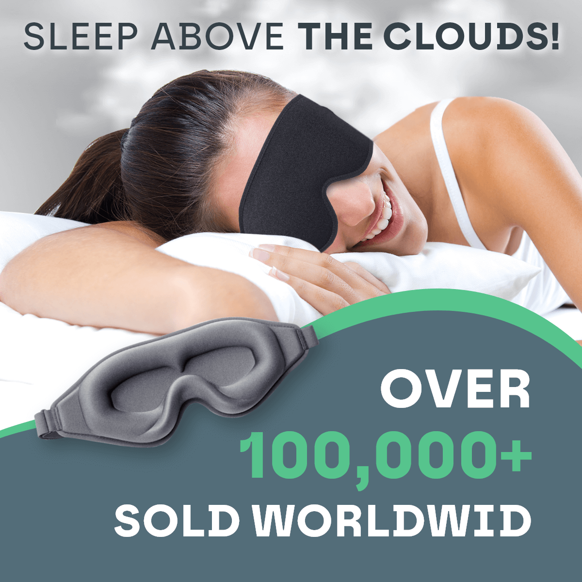 3D Sleep Eye Mask for Total Blackout and Comfort