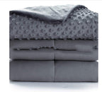 QuiltAura Gravity Weighted Pure Cotton Blanket – Relaxing Household Blanket