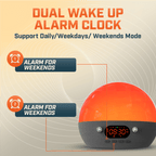 Smart Wake Up Alarm Clock Pro with Sunrise Simulation