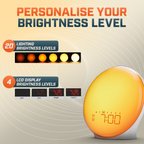 Snooze Therapy Smart Wake Up Alarm Clock with Sunrise Sleep Technology