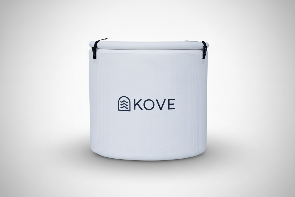 KOVE Core Ice Bath – Premium Upright Cold Plunge Tub 450L (Chiller Compatible)