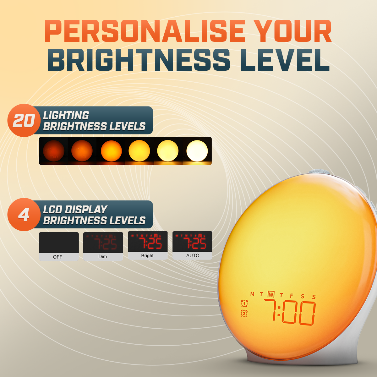 Digital Wake Up Alarm Clock for Healthy Sleep Routines