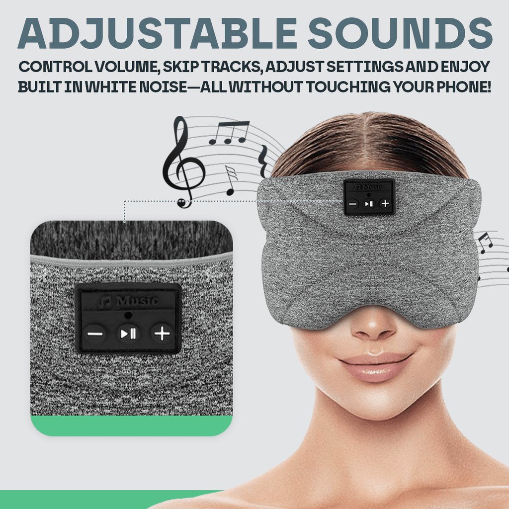 Snooze Therapy Smart Bluetooth 360° Sleep Mask for Total Blackout