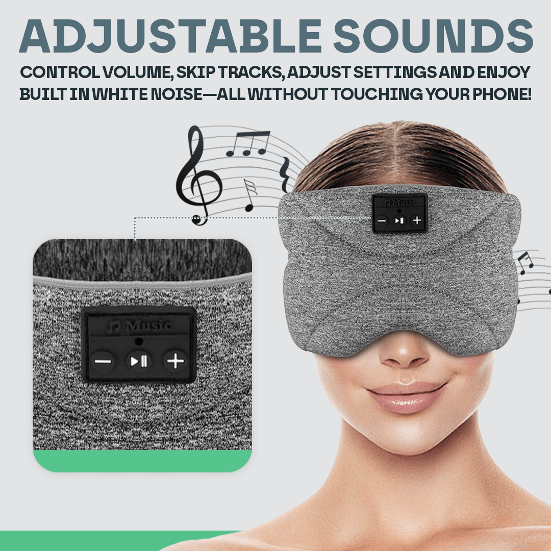 Snooze Therapy Smart Bluetooth 360° Sleep Mask for Total Blackout