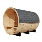 KOVE Outdoor Barrel Sauna – 5–6 Person Luxury Garden Sauna with 6kW Heater