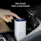 Portable Car Air Purifier - Negative Ion Generator for Smoke, Dust & Odors