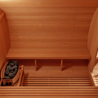 KOVE Outdoor Barrel Sauna – 5–6 Person Luxury Garden Sauna with 6kW Heater