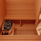 KOVE Outdoor Barrel Sauna – 3–4 Person Luxury Garden Sauna with 6kW Heater