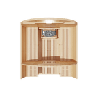 KOVE Outdoor Barrel Sauna – 3–4 Person Luxury Garden Sauna with 6kW Heater