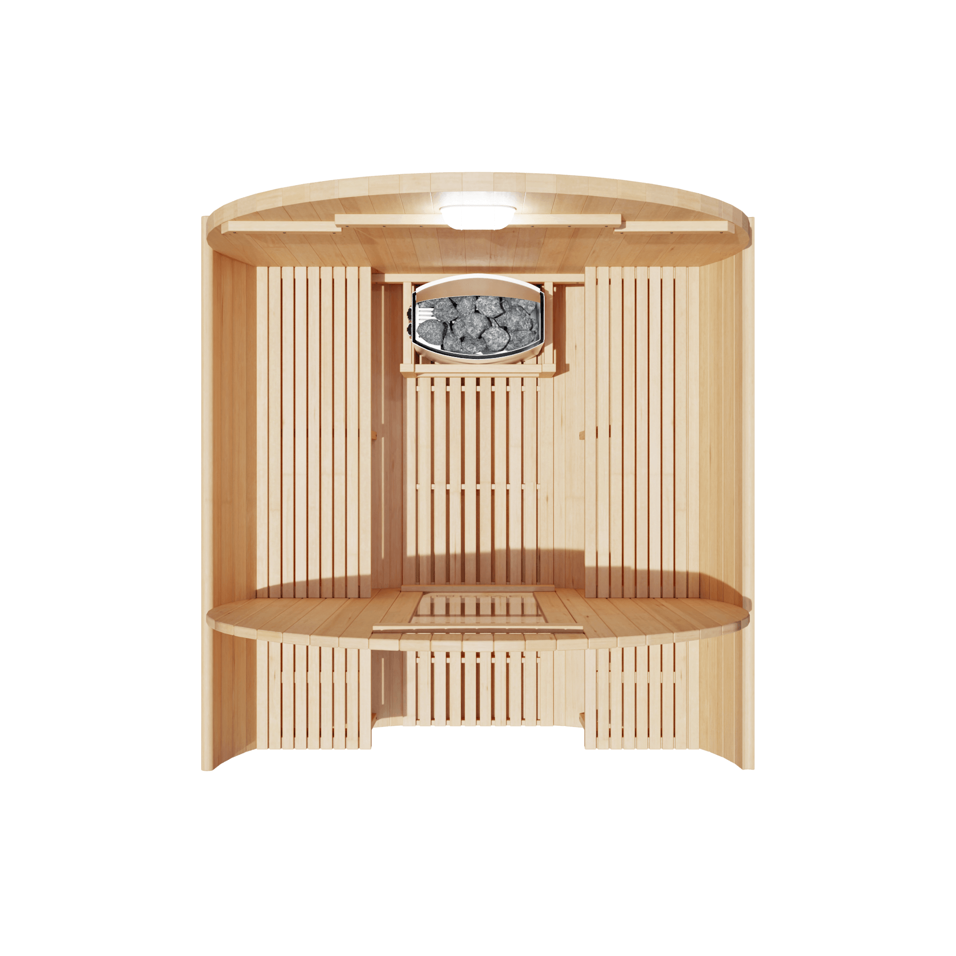 KOVE Outdoor Barrel Sauna – 3–4 Person Luxury Garden Sauna with 6kW Heater