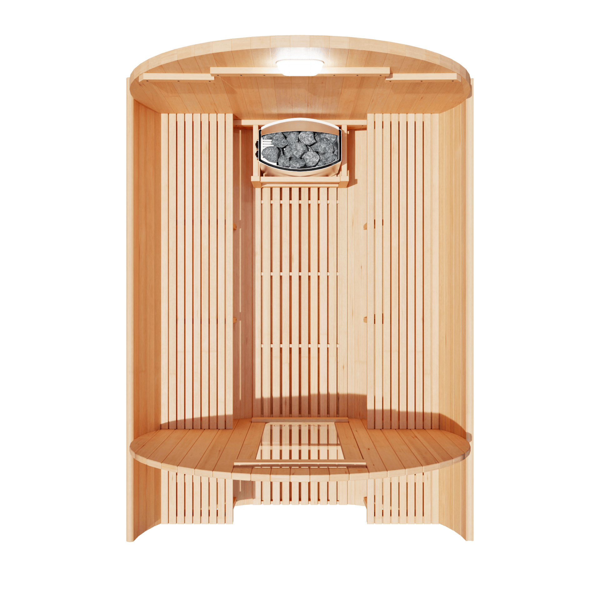 KOVE Outdoor Barrel Sauna – 5–6 Person Luxury Garden Sauna with 6kW Heater