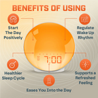 Digital Wake Up Alarm Clock for Healthy Sleep Routines