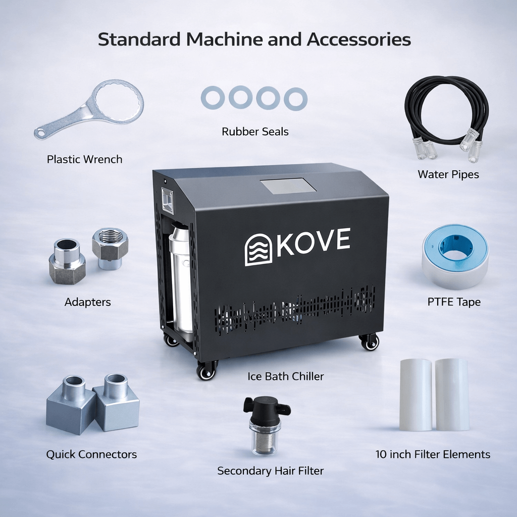 KOVE Pro Ice Bath Chiller 0.8HP – Smart Heat & Cool System with App Control