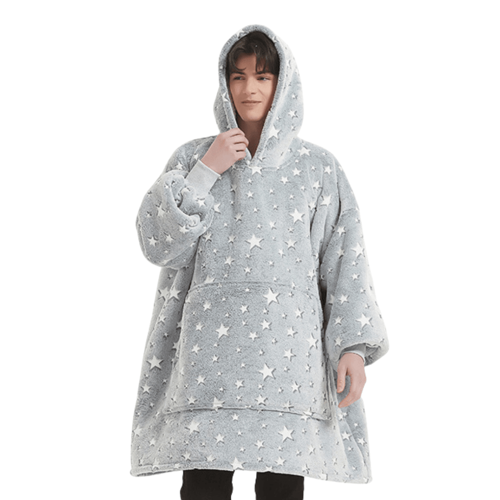 Snooze Therapy Oversized Plush Blanket Hoodie for Ultimate Comfort & Warmth