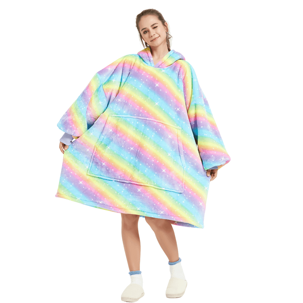 Snooze Therapy Oversized Plush Blanket Hoodie for Ultimate Comfort & Warmth