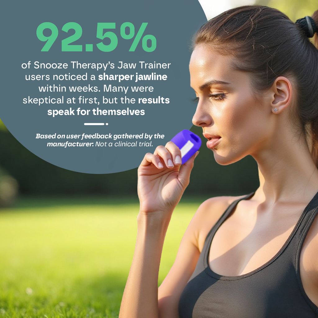 Snooze Therapy Jaw Exerciser & Jawline Muscle Trainer (3 Levels)