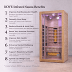 KOVE Full Spectrum Infrared Sauna – Luxury 4 Person Sauna
