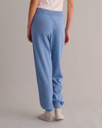 Cashmere Cuffed Ankle Joggers - Chambray Blue