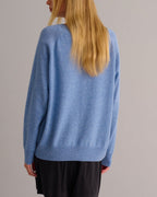 Premium Cashmere Sweatshirt - Chambray Blue