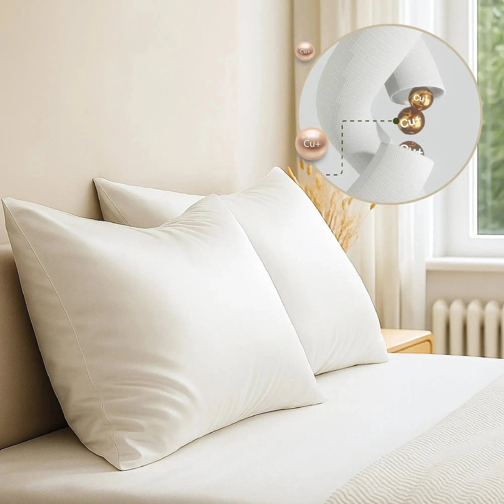 Brightr® Sleep Copperdefense Eucalyptus Silk Pillowcase – Cooling & Anti-Acne