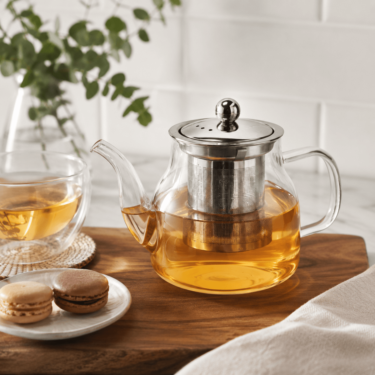 Camellios Glass Teapot with Premium Tea Infuser
