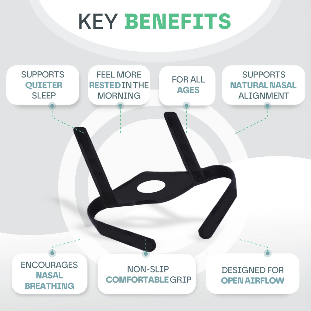 Anti-Snoring Chin Strap for Better Sleep and Snore Relief