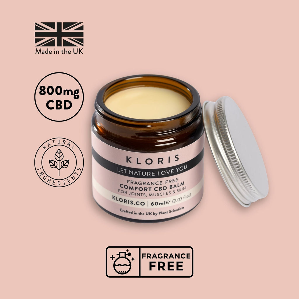 Kloris Fragrance-Free CBD Balm for Muscle & Joint Relief