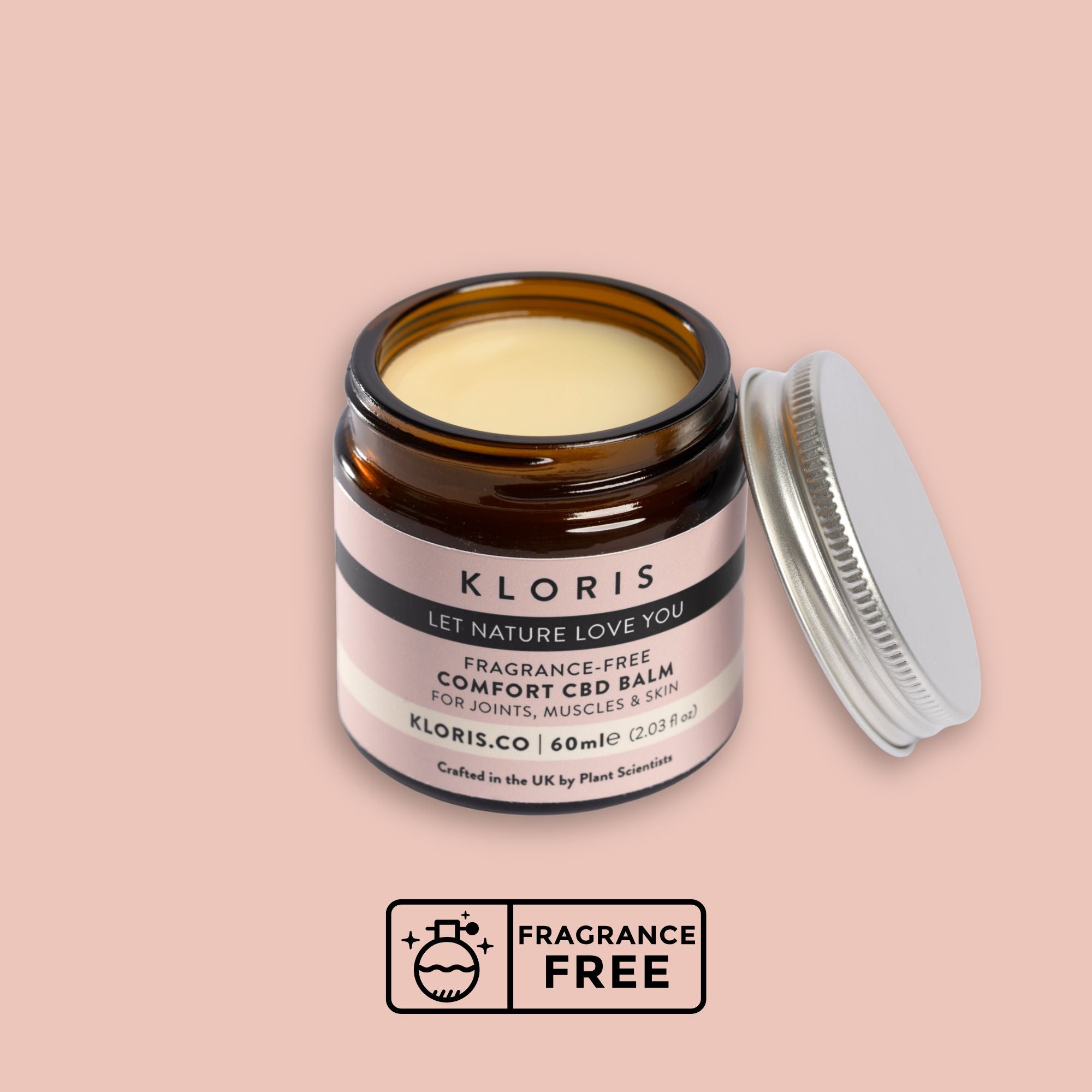 Kloris Fragrance-Free CBD Balm for Muscle & Joint Relief