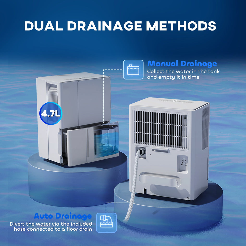HOMCOM 30L Dehumidifier and Clothes Dryer - White