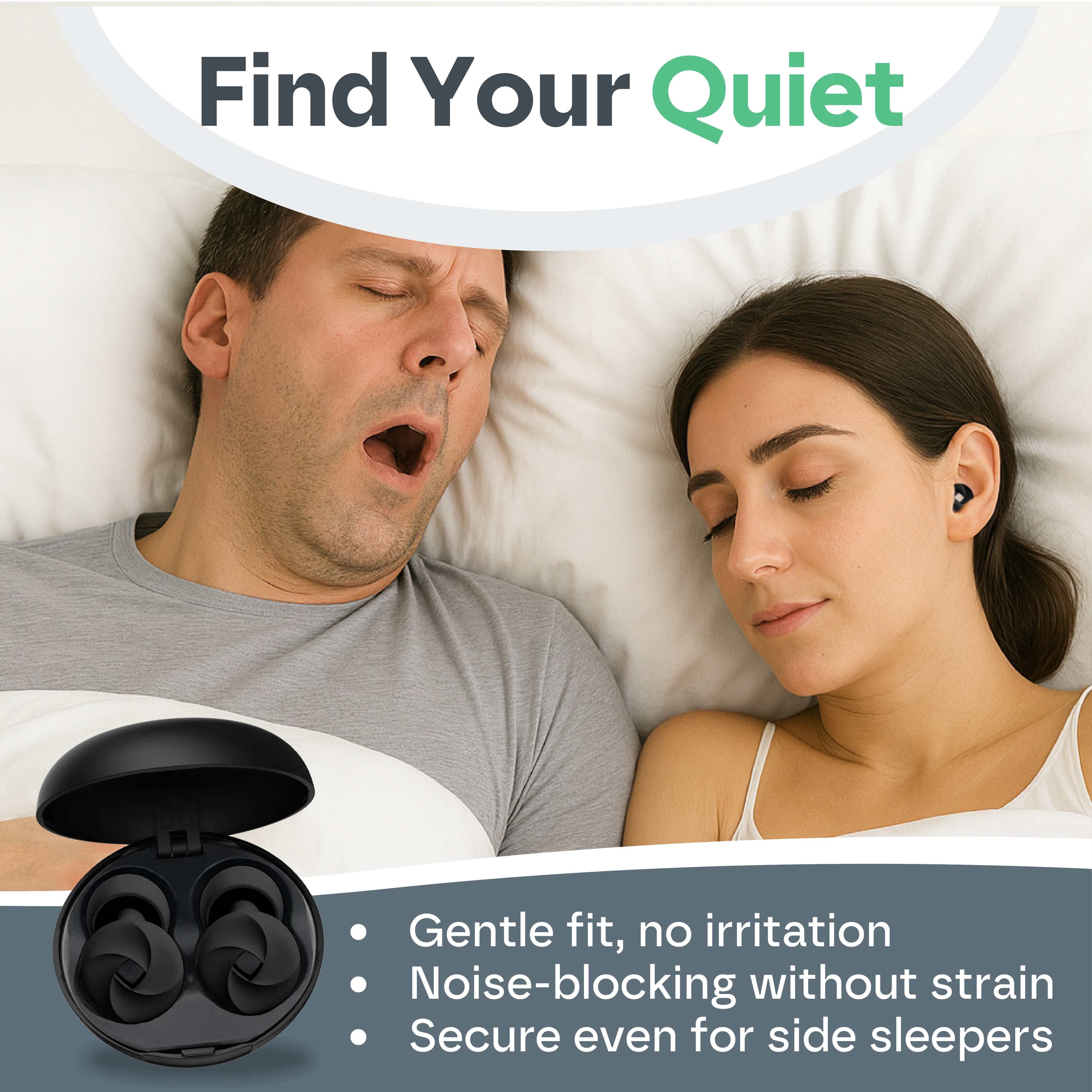 Premium Sleep Earplugs for Noise Reduction & Deep Sleep