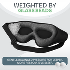 Snooze Therapy 3D Weighted Sleep Eye Mask for Deep Relaxation & Blackout Sleep