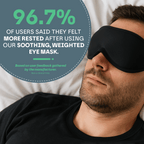 Snooze Therapy 3D Weighted Sleep Eye Mask for Deep Relaxation & Blackout Sleep