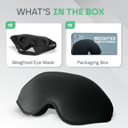 Snooze Therapy 3D Weighted Sleep Eye Mask for Deep Relaxation & Blackout Sleep