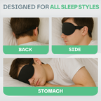 Snooze Therapy 3D Weighted Sleep Eye Mask for Deep Relaxation & Blackout Sleep