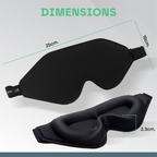 Snooze Therapy 3D Weighted Sleep Eye Mask for Deep Relaxation & Blackout Sleep