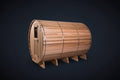 Fonteyn Rustic Red Cedar Grandview Barrel Sauna – Multiroom Design