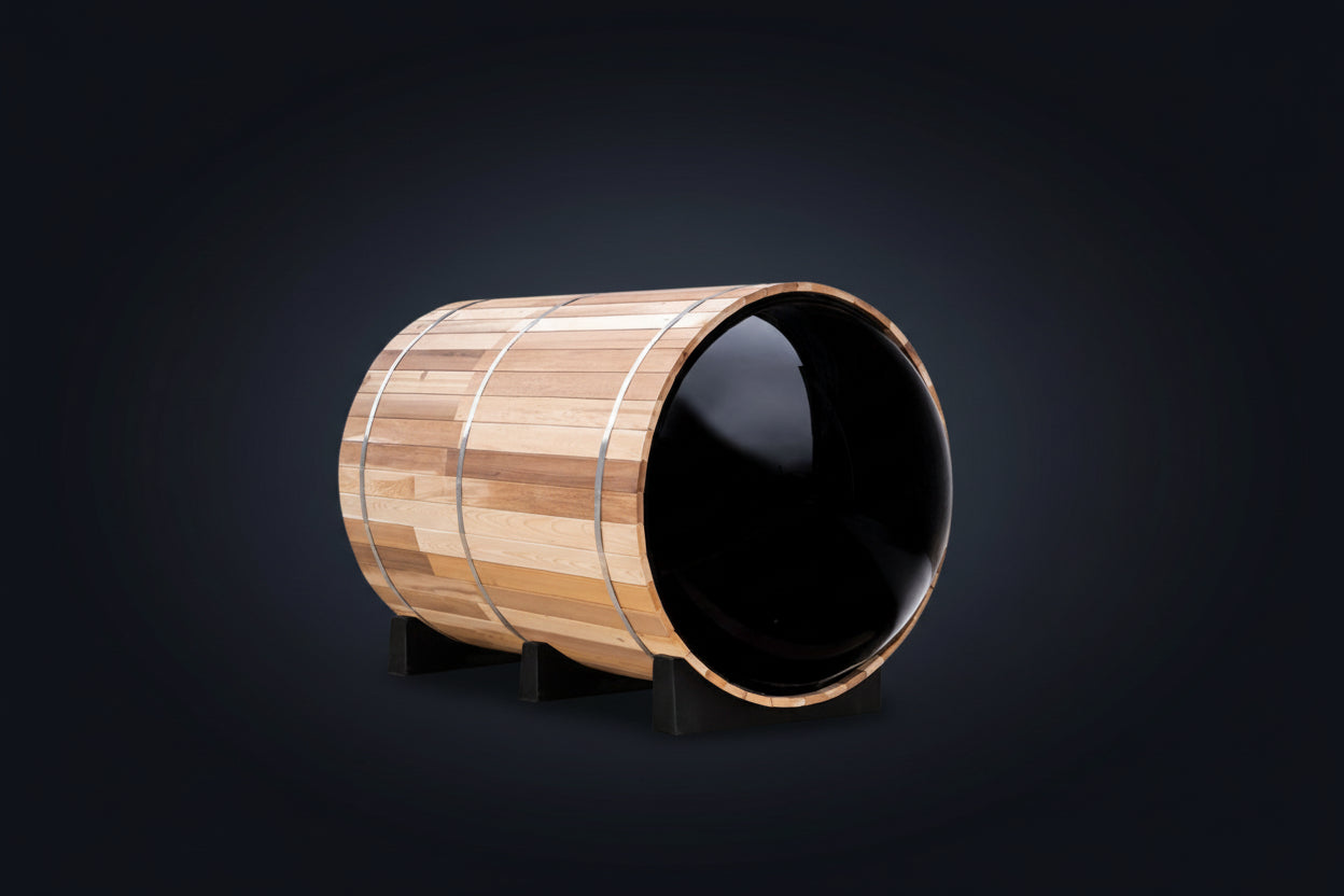 Fonteyn Red Cedar Panorama Barrel Sauna 1800–2400