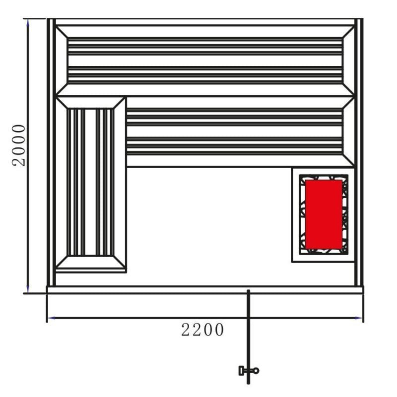 Fonteyn Sauna Luxor 200–220 – Premium Home Sauna