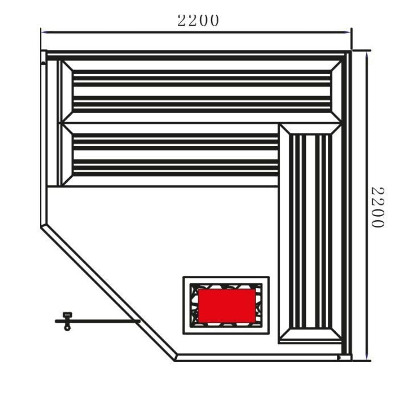 Fonteyn Sauna Marriott 200–220 – Luxury Indoor Sauna