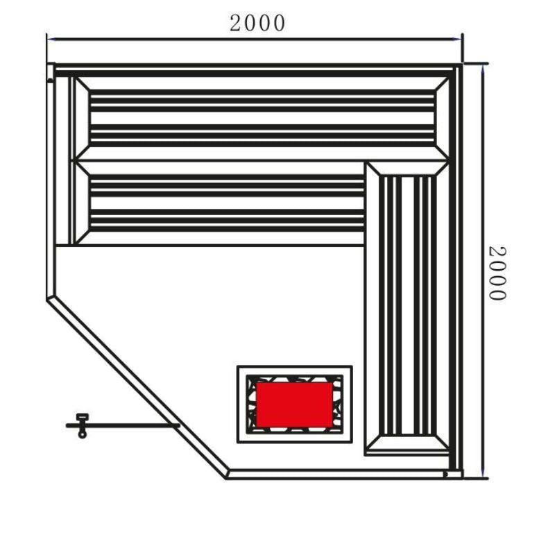 Fonteyn Sauna Marriott 200–220 – Luxury Indoor Sauna