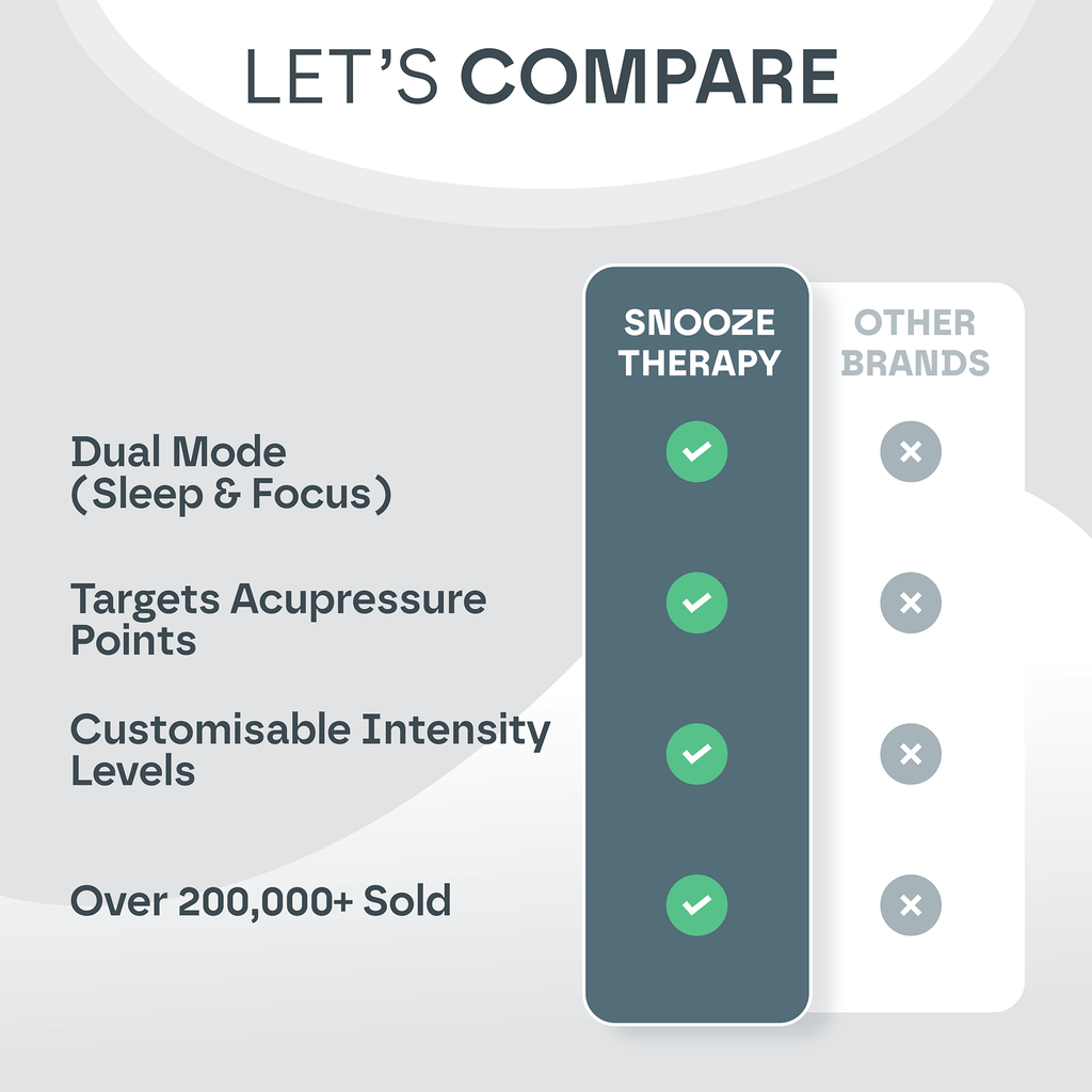 Snooze Therapy Handheld Sleep Aid Device for Stress Relief & Better Sleep