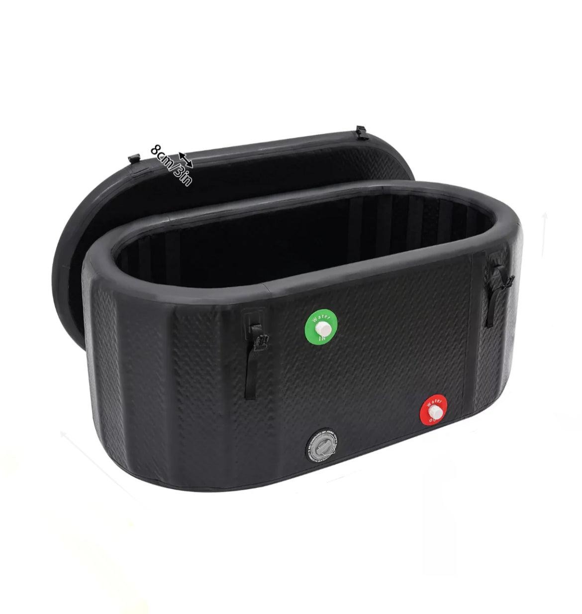 FatStick XL Pro Cold Water Therapy Plunge Tub & Ice Bath - Drop Stitch