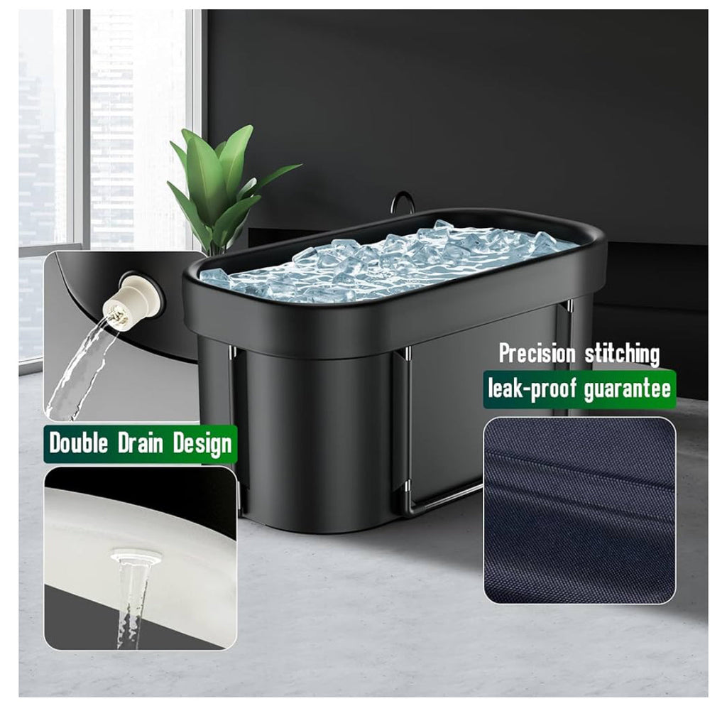 FatStick Recovery Ice Bath: Cold Water Therapy & Plunge Tub (Round/Oval)