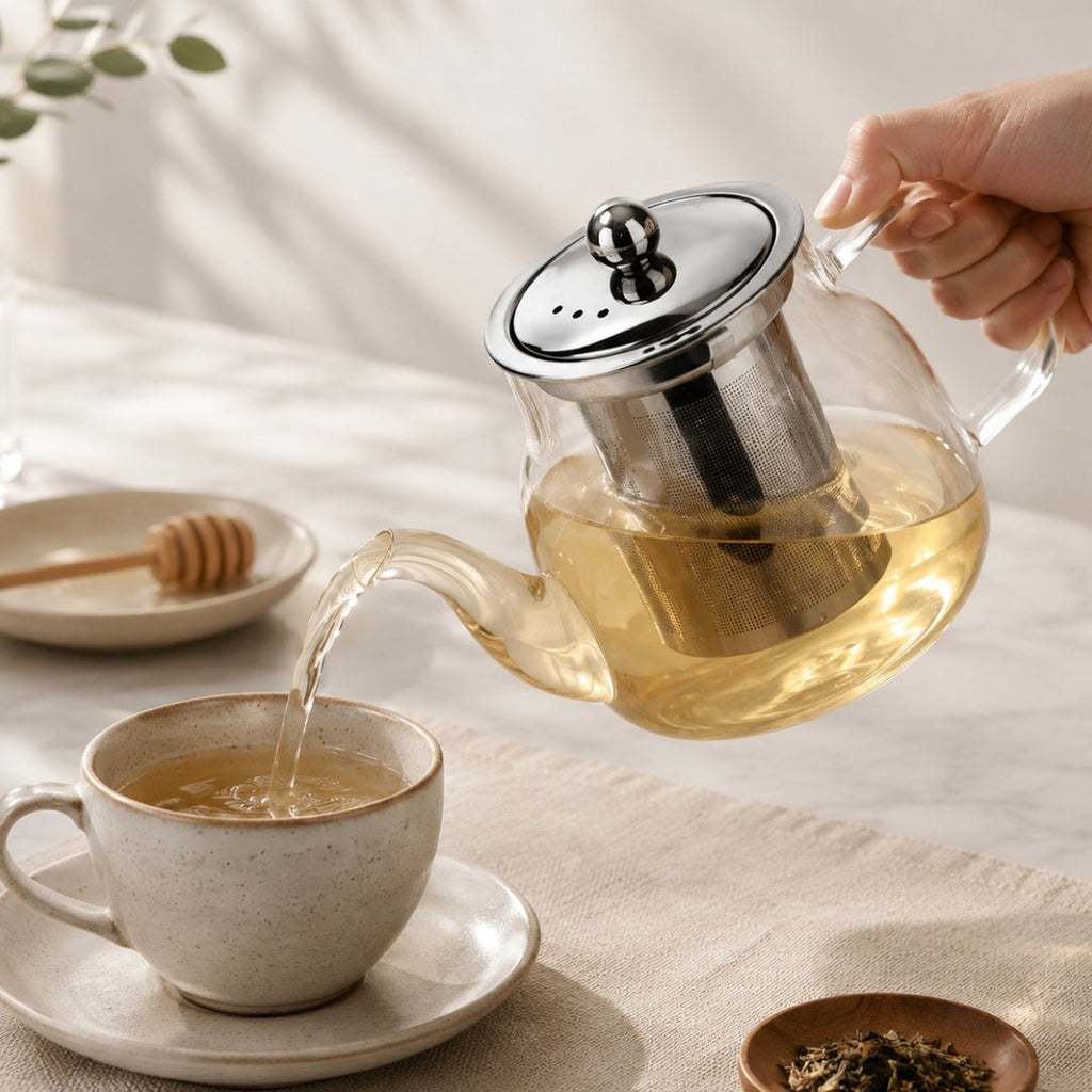 Camellios Glass Teapot with Premium Tea Infuser