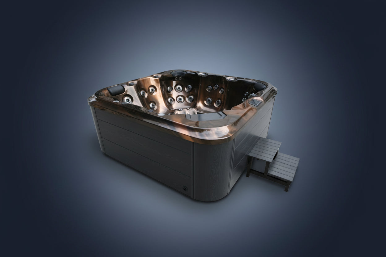 H2O 6000 Series Twin-Pump Plug & Play Hot Tub – 6 Seater