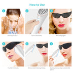 Wireless Rechargeable Acne Treatment Device with Blue and Red Light - XPREEN XPRE052 (White)