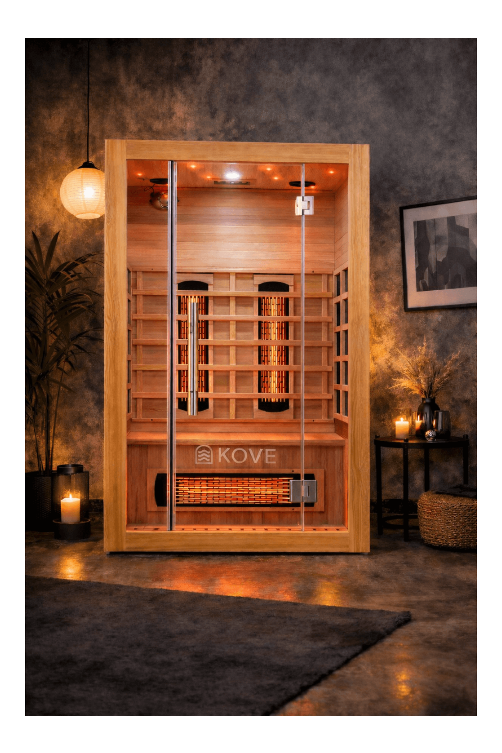 KOVE Full Spectrum Infrared Sauna – Luxury 2 Person Sauna