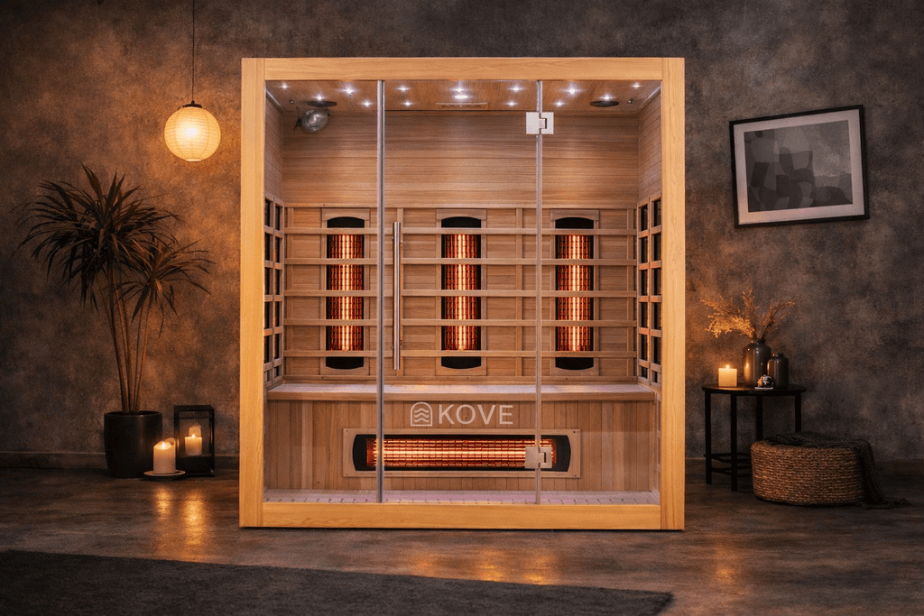 KOVE Full Spectrum Infrared Sauna – Luxury 3 Person Sauna