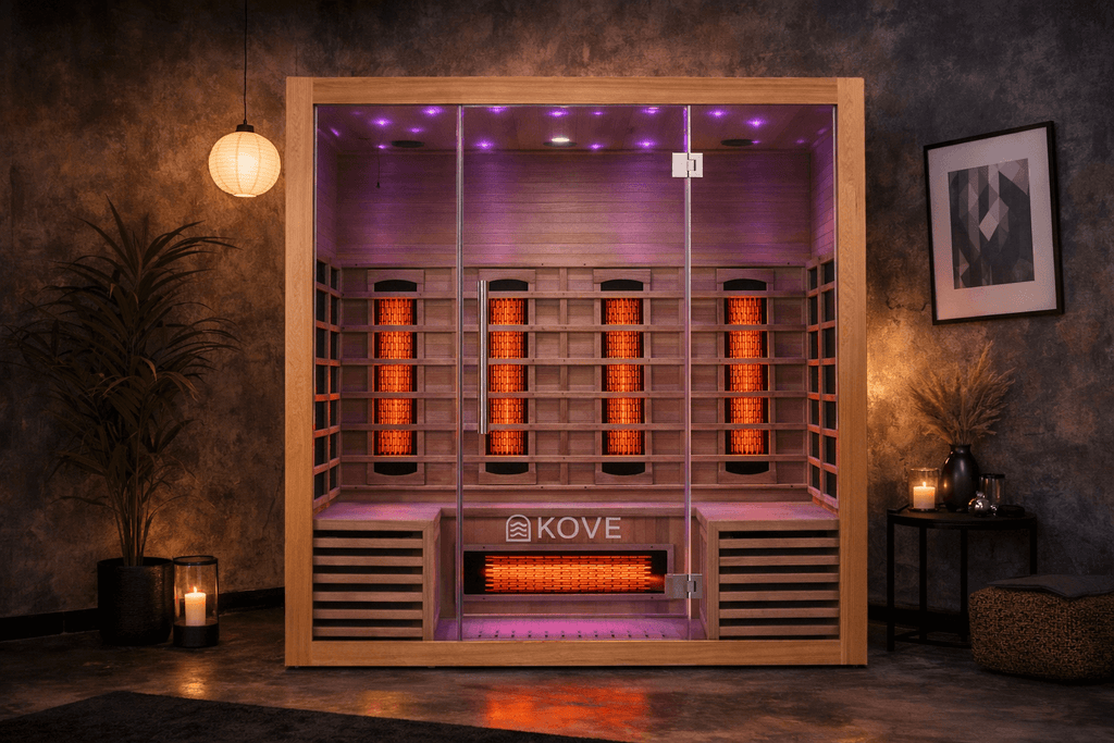 KOVE Full Spectrum Infrared Sauna – Luxury 4 Person Sauna
